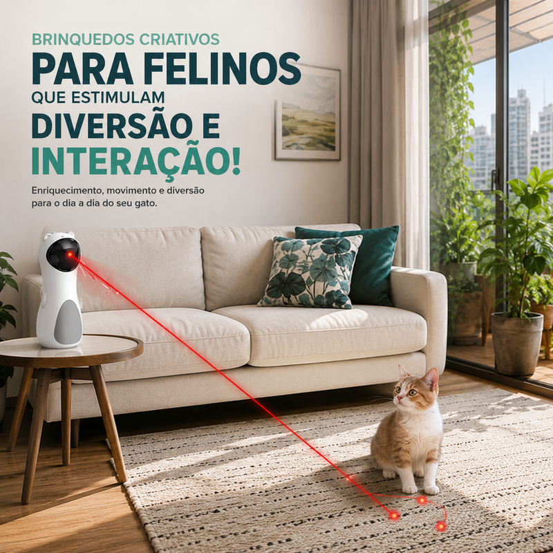 Brinquedo Laser Automático para Gatos.
