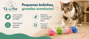Kit 4 Bolinhas Interativas com Guizo para Gatos