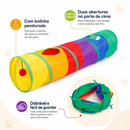 Túnel de Brincar Dobrável para Gatos — Diversão, Movimento e Esconderijo